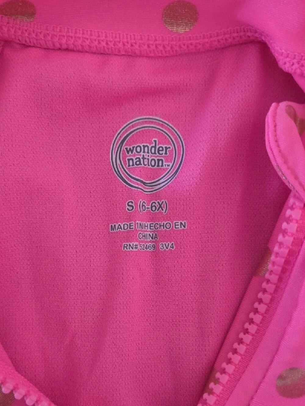 wonder nation Girls Long Sleeve Rashguard Swim Set - Pink, Purple, Multi Floral